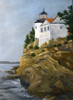Painting of a Lighthouse on Anacapi Island
